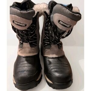 Ranger Winter Snow Boots Lace Duck Boot Black/White Sz US 9 Women Thermolite GUC